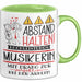 Musikerin Tasse Geschenk Lustig Abstand Halten Hochleistungs-Musikerin Mit Drang Zur Perfektion Bei Der Arbeit Grün Trendation