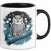 Eule Tierliebhaber Tasse Geschenk Lustige Geschenkidee Spruch Schwarz Trendation