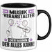 Musikveranstalter Tasse Geschenk für Musikveranstalter Der Mann Der Alles Kann Geschenkidee zum Geburtstag Schwarz Trendation