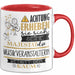 Musikveranstalterin Tasse Geschenk Lustiger Spruch Bitte Erheben Sie Sich Seine Majestät Die Musikveranstalterin Betritt Den Raum Rot Trendation
