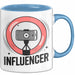 Influencer Tasse Geschenkidee für Content Creator Fans Blau Trendation