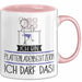 Geschenk für Plattenladenbesitzerin Tasse Lustige Geschenkidee Geburtstag Ich Bin Plattenladenbesitzerin Ich Darf Das Rosa Trendation