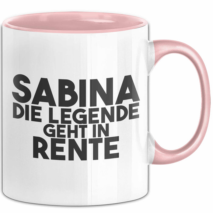 Sabina Tasse Sabina – Die Legende Geht In Rente Geschenk