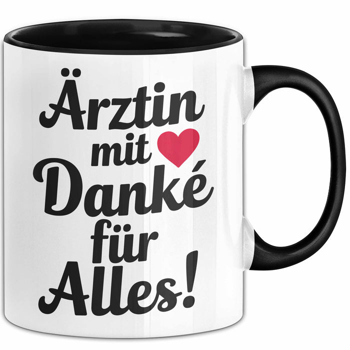 Arzt Tasse Geschenk Lustige Geschenkidee Spruch Ärztin Mit Danke Für Alles Trendation