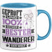 Wanderer Geschenk Lustiger Spruch für Wanderer Geschenkidee Bester Wanderer Der Welt Blau Trendation