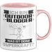 Outdoor-Blogger Tasse Geschenk für Outdoor-Blogger Geburtstag Lustiger Spruch Kaffee-Becher Was Ist Deine Superkraft Rosa Trendation
