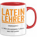 Lateinlehrer Unterricht Tasse Geschenk Lustige Geschenkidee Spruch Latein Lehrer Rot Trendation