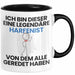 Harfenist Geschenk Tasse Lustige Geschenkidee Geburtstag für Harfenist Ich Bin Dieser Legendäre Harfenist Von Dem Alle Geredet Haben Kaffee-Becher Schwarz Trendation