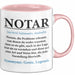 Notar Tasse Geschenkidee Notar Definition Rechtsexperte Rosa Trendation