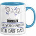 Geschenk für Taekwondo-Kämpferin Tasse Lustige Geschenkidee Geburtstag Ich Bin Taekwondo-Kämpferin Ich Darf Das Blau Trendation