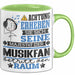 Musikfan Geschenk Tasse Lustiger Spruch Erheben Sie Sich Der Musikfan Betritt den Raum Grün Trendation