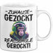 Realschule Bestanden Fachabitur Prüfung Zocker Tasse Geschenk Zuhause Gezockt Realschule Gerockt Kaffee-Becher Weiß Trendation