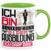 Bankkaufmann Ausbildung Tasse Geschenk Ich Bin Bankkaufmann In Der Ausbildung Ich Darf Das Geschenkidee Spruch Grün Trendation