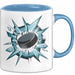 Eishockey Fan Tasse Geschenkidee für Wintersportliebhaber Blau Trendation