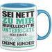 Lehrer Tasse Geschenk Unterrichte Ich Deine Kinder Lustiger Spruch Blau Trendation