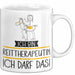 Geschenk für Reittherapeutin Tasse Lustige Geschenkidee Geburtstag Ich Bin Reittherapeutin Ich Darf Das Weiß Trendation