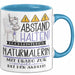 Naturmalerin Tasse Geschenk Lustig Abstand Halten Hochleistungs-Naturmalerin Mit Drang Zur Perfektion Bei Der Arbeit Blau Trendation