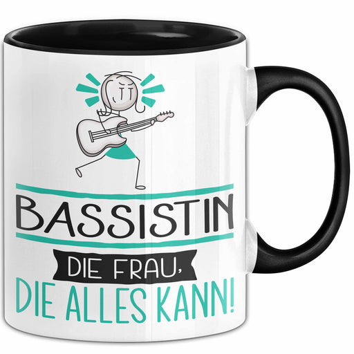 Bassistin Geschenk Tasse Becher Die Frau Die Allen Kann Geschenkidee für eine Bassistin Lustig Trendation