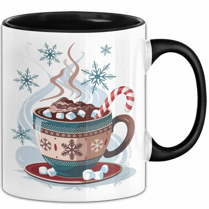 Winterzeit Tasse Geschenkidee für Schneeliebhaber Trendation