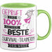 Survival-Trainerin Geschenk Becher Tasse Gott Schuf Alle Menschen Gleich Nur Die Besten Durfeten Survival-Trainerin Werden Geschenkidee Lustig Grün Trendation