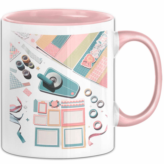 Scrapbooker Tasse Geschenk Lustige Geschenkidee Spruch Für Erinnerungs Bewahrer Rosa Trendation