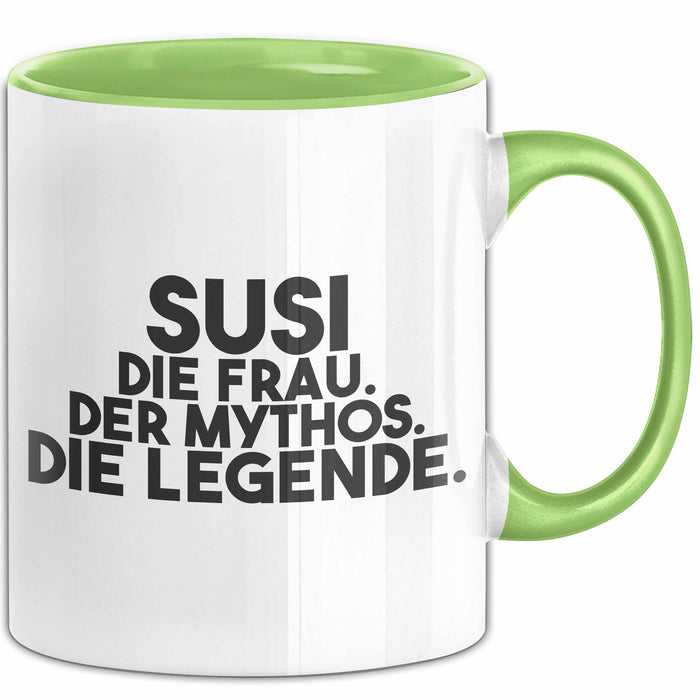 Susi Tasse Susi – Die Frau. Der Mythos. Die Legende. Geschenk Grün Trendation