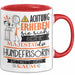 Hundefrisörin Tasse Geschenk Lustiger Spruch Bitte Erheben Sie Sich Seine Majestät Die Hundefrisörin Betritt Den Raum Rot Trendation