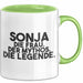 Sonja Tasse Sonja – Die Frau. Der Mythos. Die Legende. Geschenk Grün Trendation
