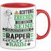 Rapper Geschenk Tasse Lustiger Spruch Erheben Sie Sich Der Rapper Betritt den Raum Rot Trendation