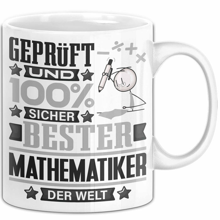 Mathematiker Geschenk Lustiger Spruch für Mathematiker Geschenkidee Bester Mathematiker Der Welt Weiß Trendation