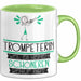 Trompeterin Weil Es Keinen Schöneren Beruf Gibt Tasse Geschenk für Eine Trompeterin Lustig Grün Trendation