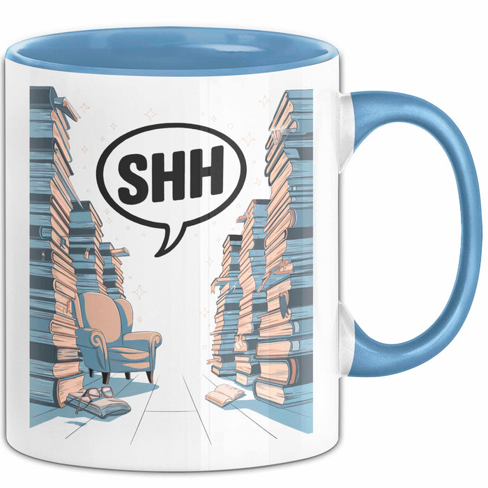 Bibliothekar Tasse Geschenk Lustige Geschenkidee Spruch Für Buch Hüter Blau Trendation