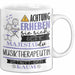 Musiktherapeutin Tasse Geschenk Lustiger Spruch Bitte Erheben Sie Sich Seine Majestät Die Musiktherapeutin Betritt Den Raum Weiß Trendation
