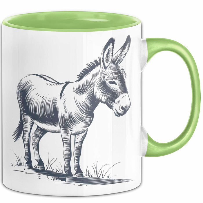 Eselbauer Esel Tier Tasse Geschenk Lustige Geschenkidee Spruch Grün Trendation