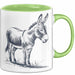 Eselbauer Esel Tier Tasse Geschenk Lustige Geschenkidee Spruch Grün Trendation