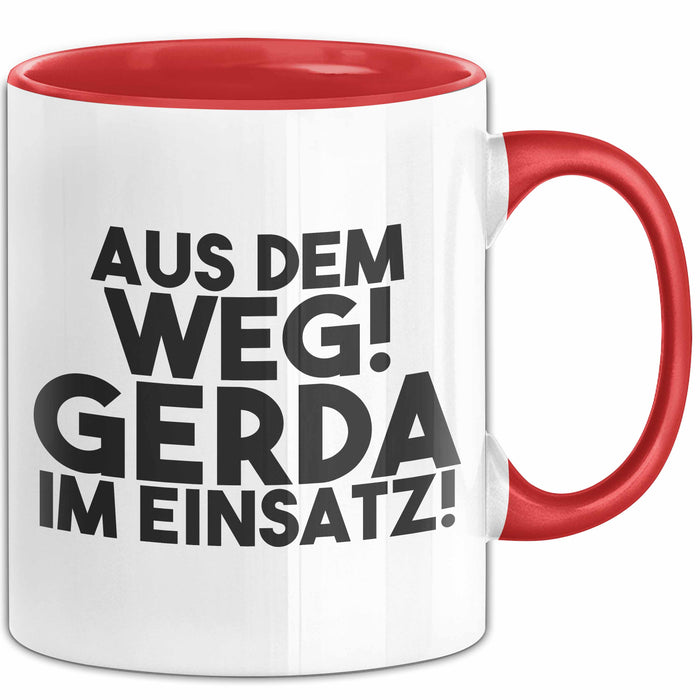 Gerda Tasse Aus Dem Weg! Gerda Im Einsatz! Geschenk