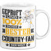 Country-Fan Geschenk Lustiger Spruch für Country-Fan Geschenkidee Bester Country-Fan Der Welt Weiß Trendation