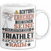 Triathlet Geschenk Tasse Lustiger Spruch Erheben Sie Sich Der Triathlet Betritt den Raum Weiß Trendation