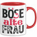 Böse Alte Frau Tasse Geschenk Lustiger Spruch Witzige Idee Rot Trendation