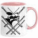 Drummer Schlagzeug-Spieler Geschenk Tasse Geschenkidee Kaffee-Becher Schlagzeuger Schlagzeug Stick Rosa Trendation