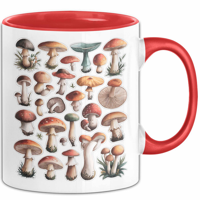 Pilzliebhaber Tasse Geschenkidee Pilz Fan Geschenkidee Lustig Rot Trendation