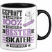 Skater Geschenk Lustiger Spruch für Skater Geschenkidee Bester Skater Der Welt Schwarz Trendation