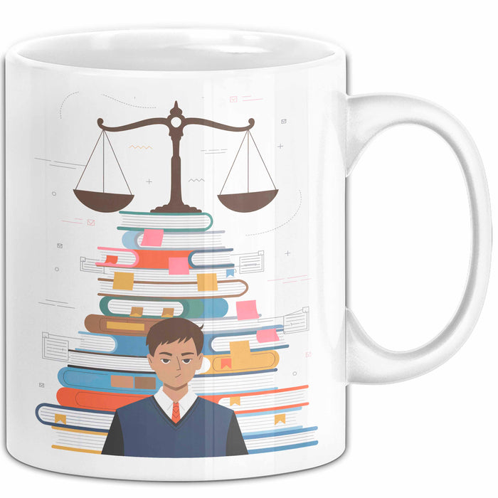 Jurastudent Tasse Geschenk Lustige Geschenkidee Spruch Für Juristische Köpfe Weiß Trendation