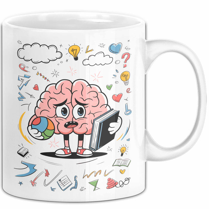 Psychologie Student Tasse Geschenk Lustige Geschenkidee Spruch Für Gedanken Forscher Weiß Trendation