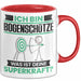 Bogenschütze Tasse Geschenk für Bogenschütze Geburtstag Lustiger Spruch Kaffee-Becher Was Ist Deine Superkraft Rot Trendation