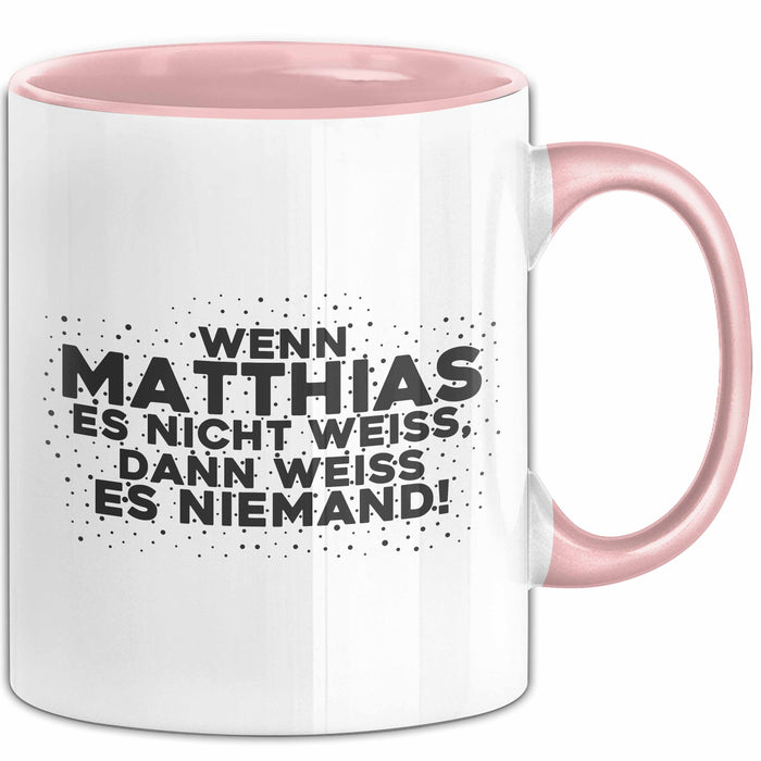 Matthias Tasse Wenn Matthias Es Nicht Weiss, Dann Weiss Es Niemand!