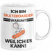 Skateboarder Geschenk Tasse Lustiger Spruch Ich Bin Skateboarder Warum Weil Ich Es Kann Geschenkidee Bester Skateboarder Geburtstag Kaffee-Becher Weiß Trendation