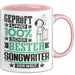Songwriter Geschenk Lustiger Spruch für Songwriter Geschenkidee Bester Songwriter Der Welt Rosa Trendation