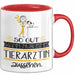 Tierärztin Geschenk Tasse So Gut Kann Nur Eine Tierärztin Aussehen Geschenkidee Geburtstag Weihnachten Lustig Rot Trendation