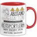 Reitsportlerin Tasse Geschenk Lustig Abstand Halten Hochleistungs-Reitsportlerin Mit Drang Zur Perfektion Bei Der Arbeit Rot Trendation